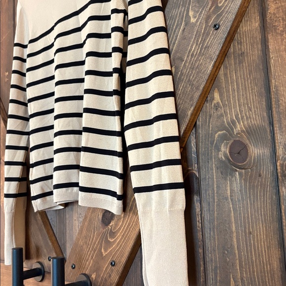 Express Beige and Black Knit Top - Picture 8 of 16